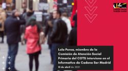 El Colegio Oficial de Trabajo Social de Madrid valora la situación de la Renta Mínima de Inserción en la Comunidad de Madrid